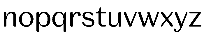 Spiller Rounded Regular Font LOWERCASE