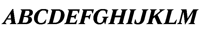 Spiller Serif Bold Italic Font UPPERCASE