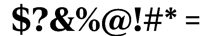 Spiller Serif Bold Font OTHER CHARS
