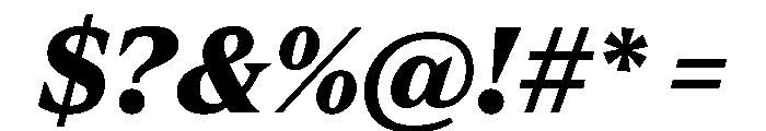 Spiller Serif Extrabold Italic Font OTHER CHARS