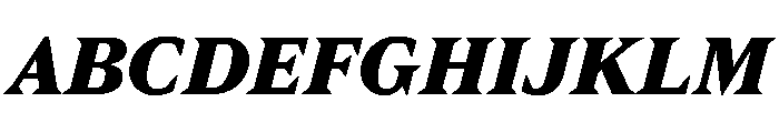 Spiller Serif Extrabold Italic Font UPPERCASE