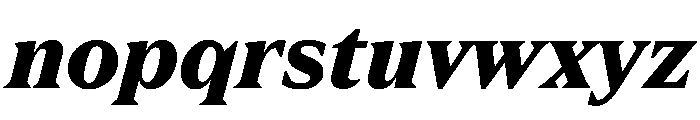 Spiller Serif Extrabold Italic Font LOWERCASE