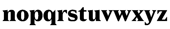 Spiller Serif Extrabold Font LOWERCASE