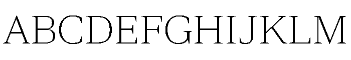 Spiller Serif Extralight Font UPPERCASE