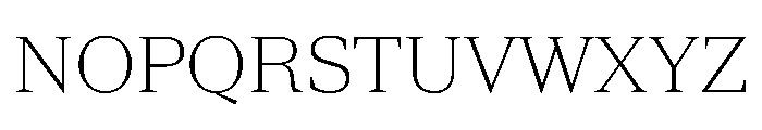 Spiller Serif Extralight Font UPPERCASE