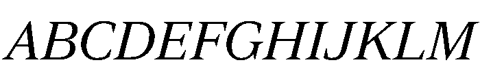 Spiller Serif Regular Italic Font UPPERCASE