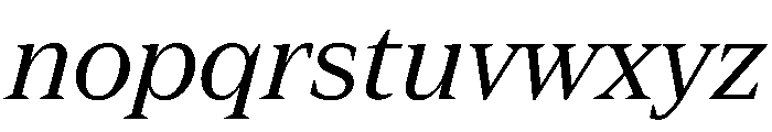 Spiller Serif Regular Italic Font LOWERCASE