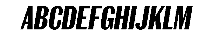 Spiller Width XCond Bold Italic Font UPPERCASE