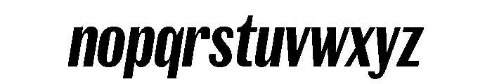 Spiller Width XCond Bold Italic Font LOWERCASE