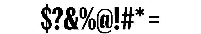 Spiller Width XCond Bold Font OTHER CHARS