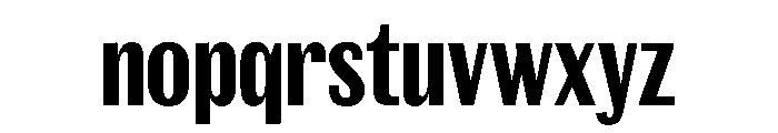 Spiller Width XCond Bold Font LOWERCASE