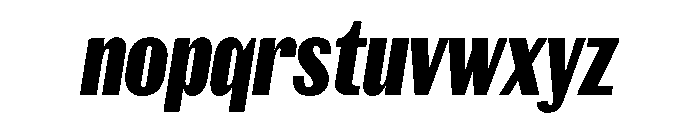 Spiller Width XCond Extrabold Italic Font LOWERCASE