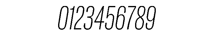 Spiller Width XCond Extralight Italic Font OTHER CHARS