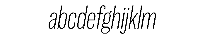 Spiller Width XCond Extralight Italic FONT