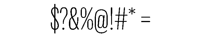 Spiller Width XCond Extralight Font OTHER CHARS