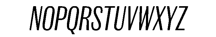 Spiller Width XCond Light Italic Font UPPERCASE