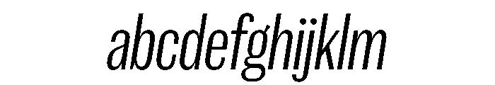 Spiller Width XCond Light Italic FONT