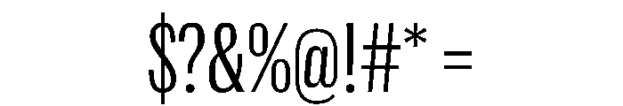 Spiller Width XCond Light Font OTHER CHARS