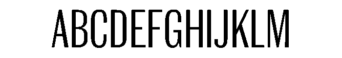 Spiller Width XCond Light Font UPPERCASE