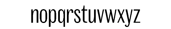 Spiller Width XCond Light Font LOWERCASE