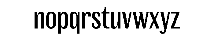 Spiller Width XCond Medium Font LOWERCASE