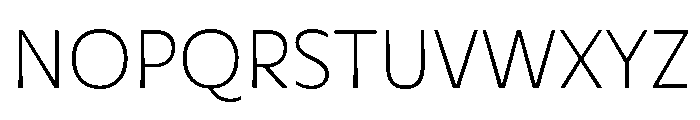 Spinelo ExtraLight Font UPPERCASE