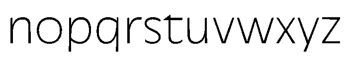 Spinelo ExtraLight Font LOWERCASE