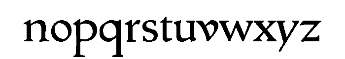 Spira ProtoRoman110R Font LOWERCASE