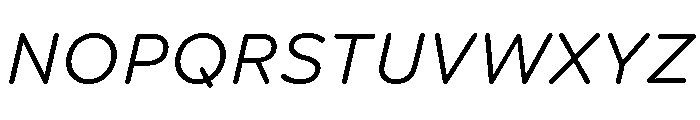 Spot GroteskLightItalic Font UPPERCASE