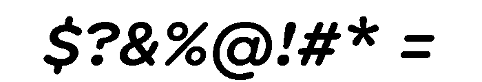 Spot GroteskMediumItalic Font OTHER CHARS