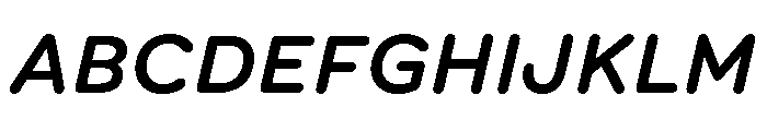 Spot GroteskMediumItalic Font UPPERCASE
