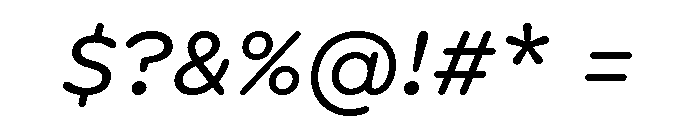 Spot GroteskRegularItalic Font OTHER CHARS