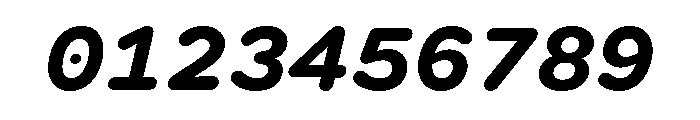 Spot MonoBoldItalic Font OTHER CHARS