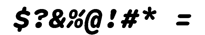 Spot MonoBoldItalic Font OTHER CHARS
