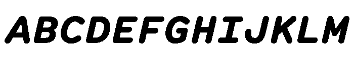 Spot MonoBoldItalic Font UPPERCASE