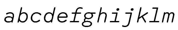 Spot MonoLightItalic FONT