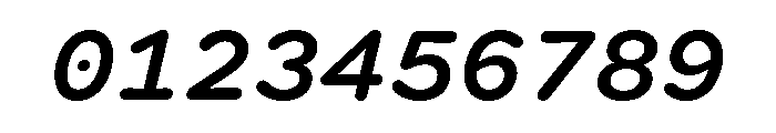 Spot MonoMediumItalic Font OTHER CHARS