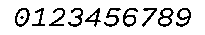 Spot MonoRegularItalic Font OTHER CHARS