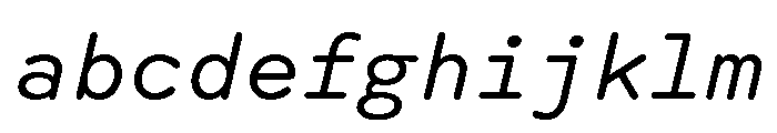 Spot MonoRegularItalic FONT