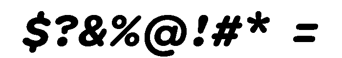 Spot Semi MonoBoldItalic Font OTHER CHARS