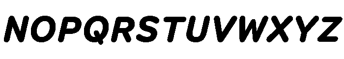 Spot Semi MonoBoldItalic Font UPPERCASE