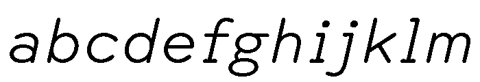 Spot Semi MonoLightItalic FONT