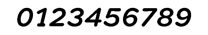 Spot Semi MonoMediumItalic Font OTHER CHARS