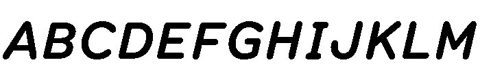 Spot Semi MonoMediumItalic Font UPPERCASE