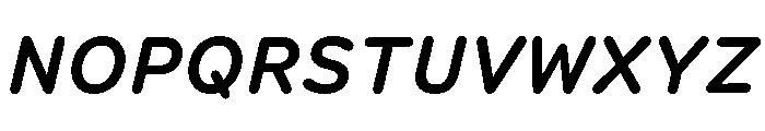 Spot Semi MonoMediumItalic Font UPPERCASE