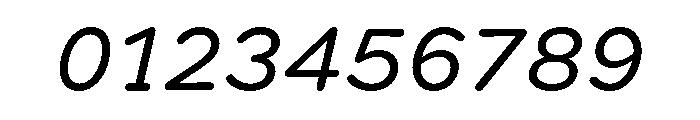 Spot Semi MonoRegularItalic Font OTHER CHARS