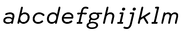 Spot Semi MonoRegularItalic FONT