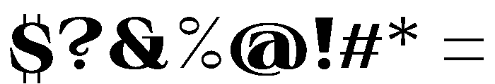 Sprat Bold Font OTHER CHARS