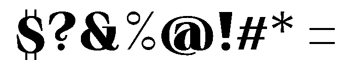 Sprat CondensedBold Font OTHER CHARS