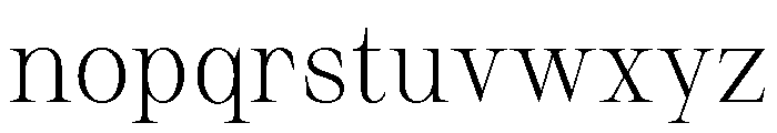 Sprat CondensedLight Font LOWERCASE